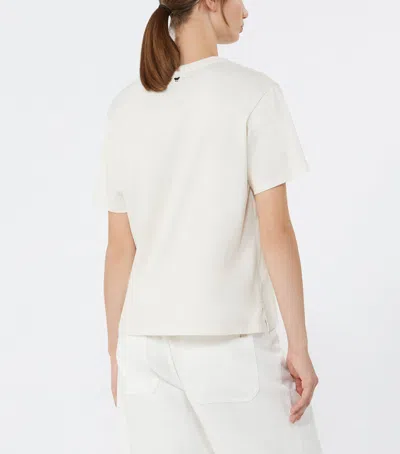 Weekend Max Mara Weekend Maxmara Cotton Jersey T-shirt White In White