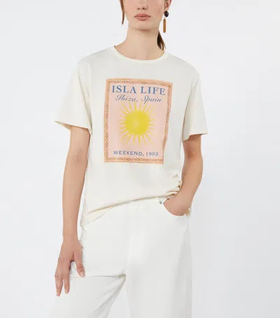 Weekend Max Mara Weekend Maxmara Cotton Jersey T-shirt White In White