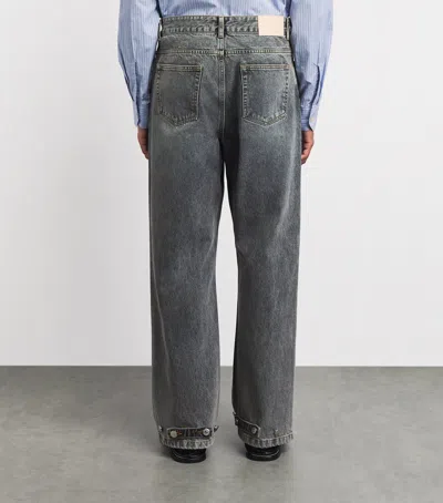 System Wide-leg Jeans In Grey