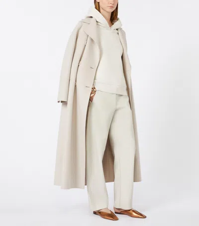 Max Mara Virgin Wool Coat In Beige