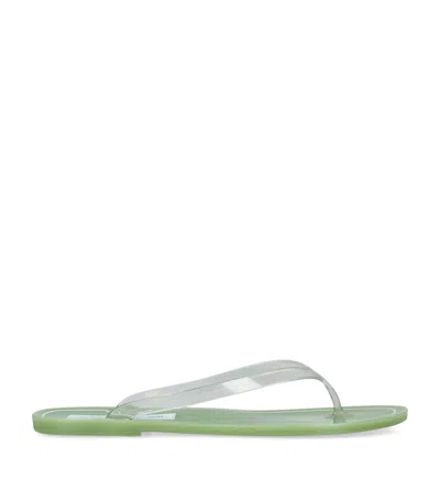 Christopher Esber Jo Jelly-texture Flip Flops In Green