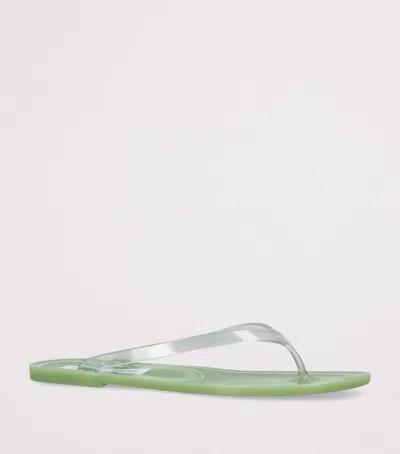 Christopher Esber Jo Jelly-texture Flip Flops In Green