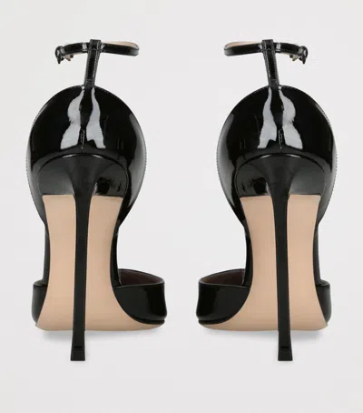 Tom Ford Patent Vertigo Heeled Sandals 105 In Black