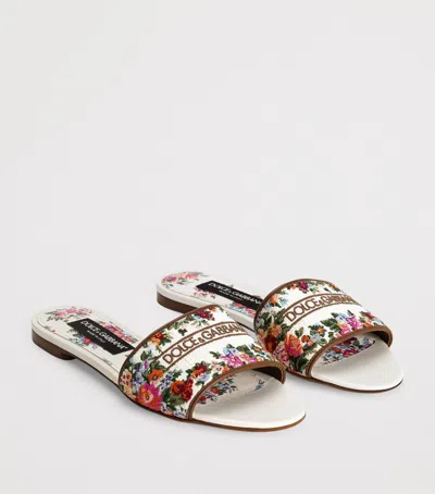 Dolce & Gabbana Elegant Open Toe Sandals With Tpu And Leather Outsole