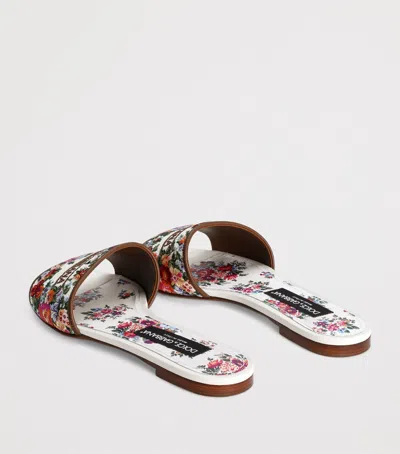 Dolce & Gabbana Elegant Open Toe Sandals With Tpu And Leather Outsole