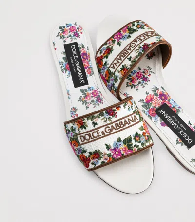 Dolce & Gabbana Elegant Open Toe Sandals With Tpu And Leather Outsole