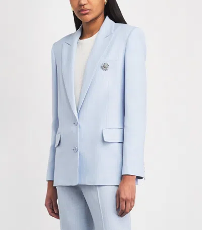 Maje Canvas Blazer In Blue