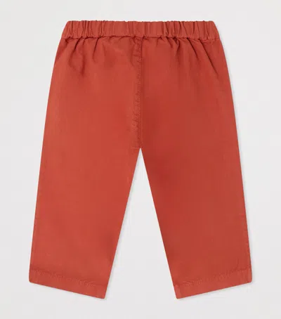 Bonpoint Cotton Trousers In Red