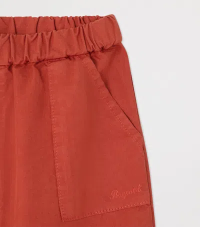 Bonpoint Cotton Trousers In Red