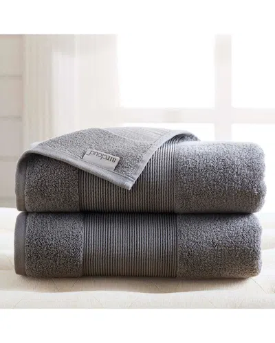 Modern Threads Air Cloud 2-pack Oversized Bath Sheet In Metallic