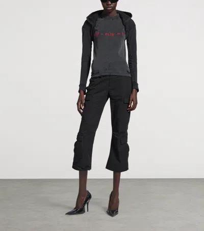 Balenciaga Cotton Dirac Formula T-shirt In Yellow
