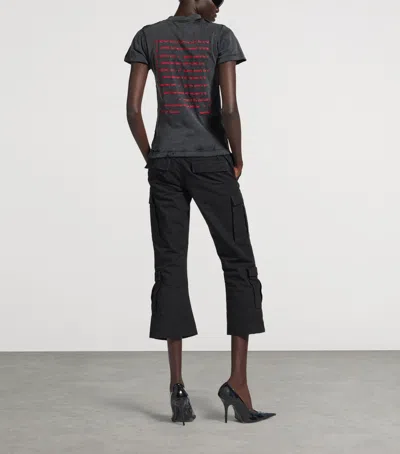 Balenciaga Cotton Dirac Formula T-shirt In Yellow