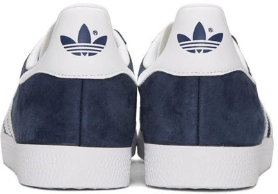 Shop Adidas Originals Navy Gazelle Sneakers