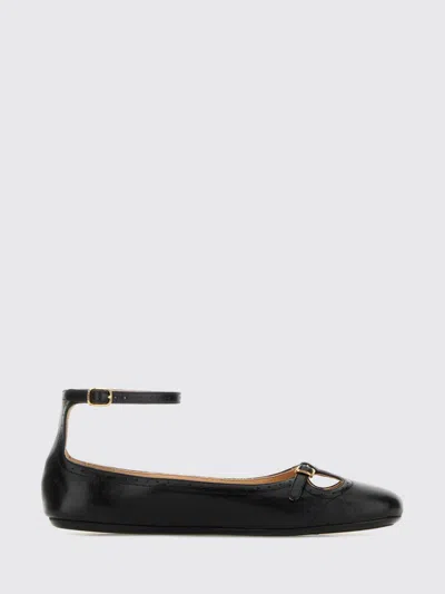Chloé Misty Lambskin Ballerinas With Buckle In Multi