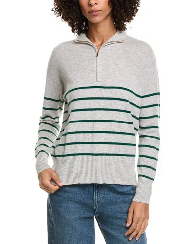 Incashmere Pullover Cashmere 1/4-zip In Grey