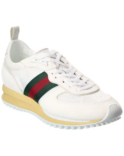 Gucci Motion Sneaker With Adjustable Ankle Strap In Multi