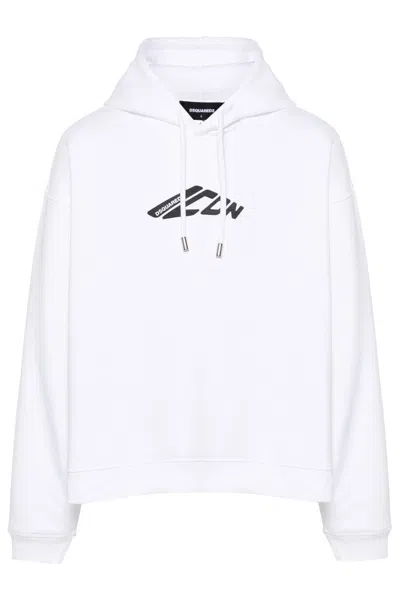 Dsquared2 Icon New Generation Hooded Sweatshirt In White