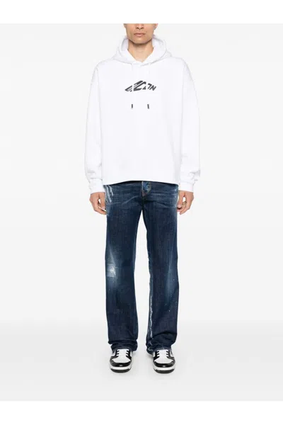 Dsquared2 Icon New Generation Hooded Sweatshirt In White