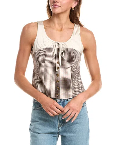 70/21 Tie Neck Top In Multi