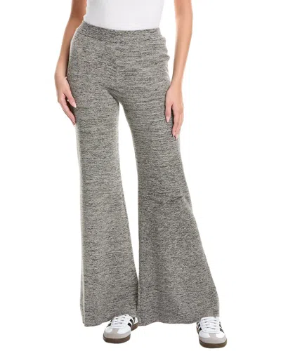 Wispr Flared Rib Pant In Gray