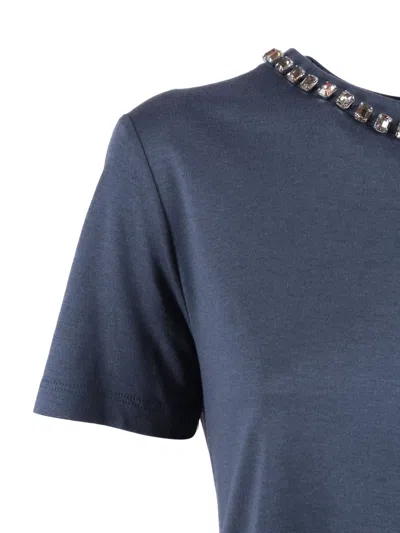 S Max Mara T-shirt Bingo In Blue
