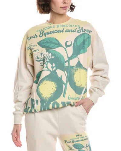 Nu Vintage Lemonade Crewneck Pullover In Neutral