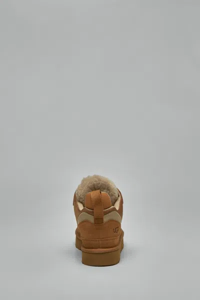 Ugg Stylish Boot-style Sneakers With Plush Lining In Brown