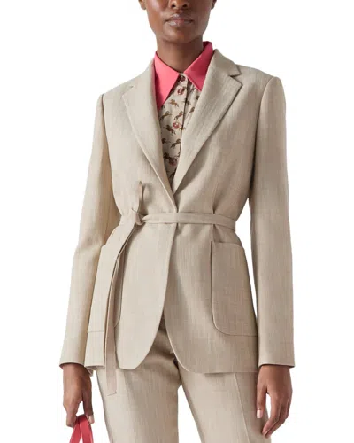 Lk Bennett Amelia Jacket In Neutral