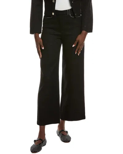 Maje Tweed Pant In Black