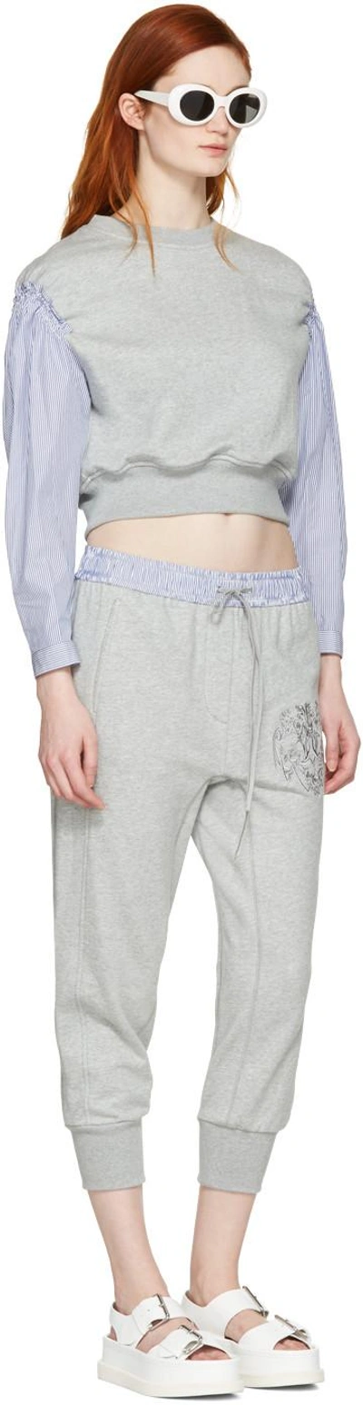 Shop 3.1 Phillip Lim / フィリップ リム Grey Embroidered Lounge Pants