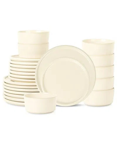 Stone Lain Eden Stoneware 24-piece Dinnerware Set In Neutral