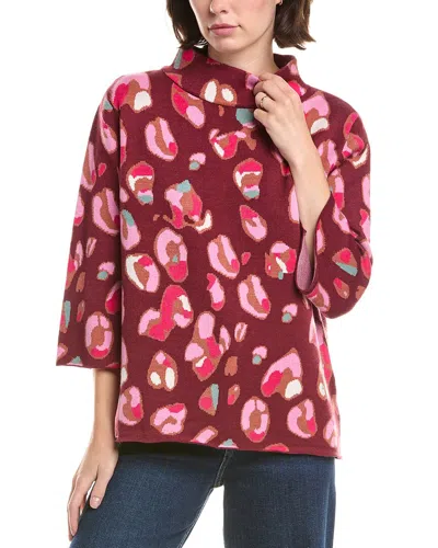 Fate Mock Neck Blouse In Pink