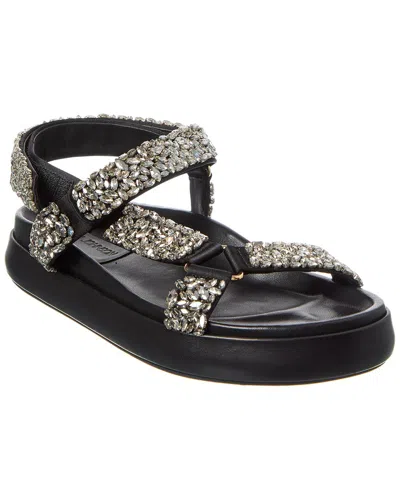 Ulla Johnson Leather Sandal In Black