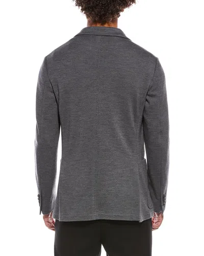 Canali Wool Blazer In Gray