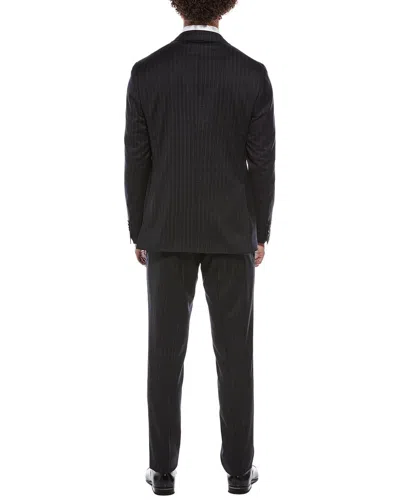 Canali 2pc Wool-blend Suit In Black