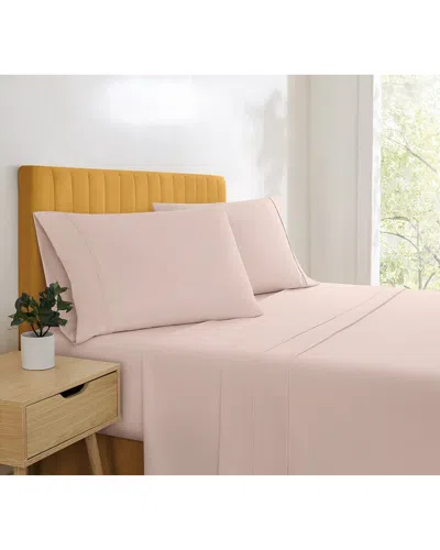 Simmons Essential Solid Sheet Set In Pink