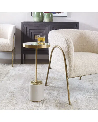 Uttermost Laurier Drink Table In Gold