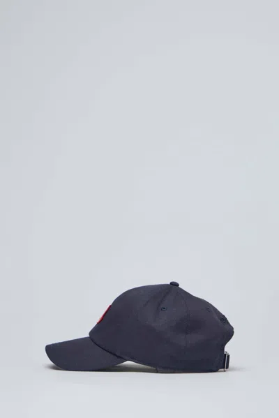 Moncler L20913b000210u618 Tricolour Logo Baseball Cap In Blue