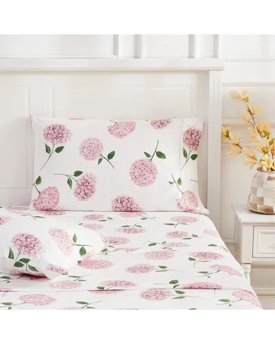 Melange Home 400 Thread Count Hydrangea Pillowcases In Pink