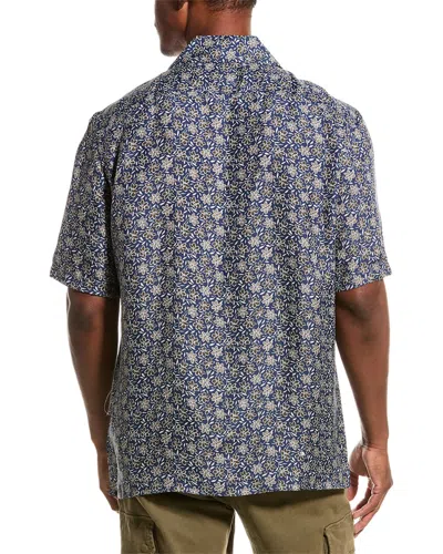 Isaia Silk Shirt In Multi