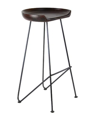 Peyton Lane Rustic Bar Stool In Brown