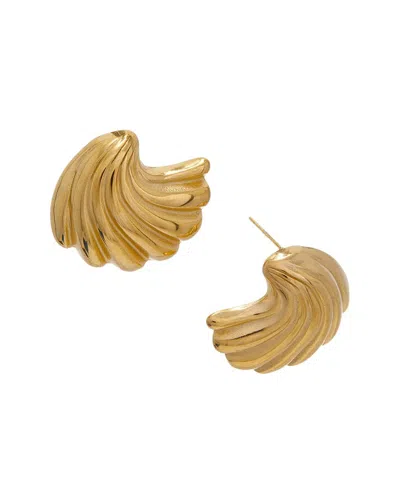 Dannijo Plated Oversized Fan Studs In Gold