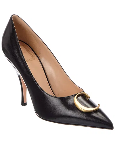 Dior Initials Leather Pump In Black