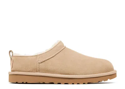 Ugg Short Suede Ankle Boots With Shearling Lining And Pull Tab In Brown