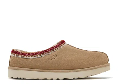 Ugg Tasman Suede Slippers With Shearling Lining In Brown
