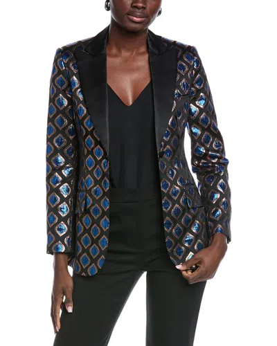 Etro Printed Blazer In Black