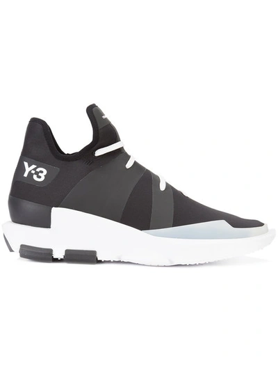 Y-3 Noci Low Nylon Slip-on Sneakers In Black