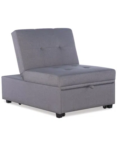 Linon Dozer Sofa Chair In Gray