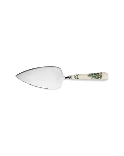 Spode Christmas Tree Cake Knife/server In White