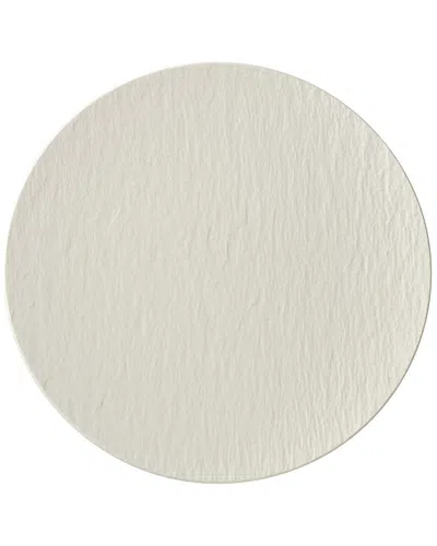 Villeroy & Boch White Manufacture Rock Blanc Porcelain Gourmet Plate 31cm In White
